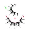 10 Pairs Black and White Cartoon Eyelashes Japanese Anime Cosplay
