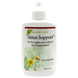 Natures Rite Sinus Support™, 1.5 oz. (45 mL) – Portable, All-Natural Sinus Spray – All-Season Relief for Allergy & Pollution Irritation – Moisturizes & Soothes Sinus Tissue – Made in USA