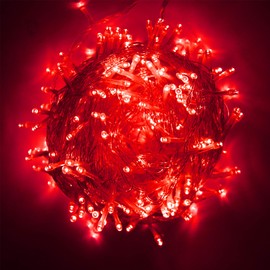 Vicila 200 luces LED de Navidad con control remoto, 8 modos de luces USB parpadeantes impermeables para patio, hogar, jardín, decoración de interiores y exteriores, 70 pies (rojo)