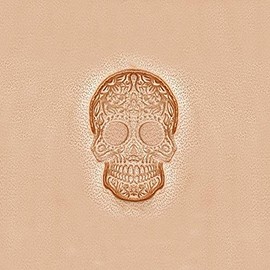 Tandy Leather 8693-00 3D Stamp Sugar Skull for Leather Embossing