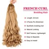 French Curl Crochet Hair 24Inch 8 Packs French Curls Braiding