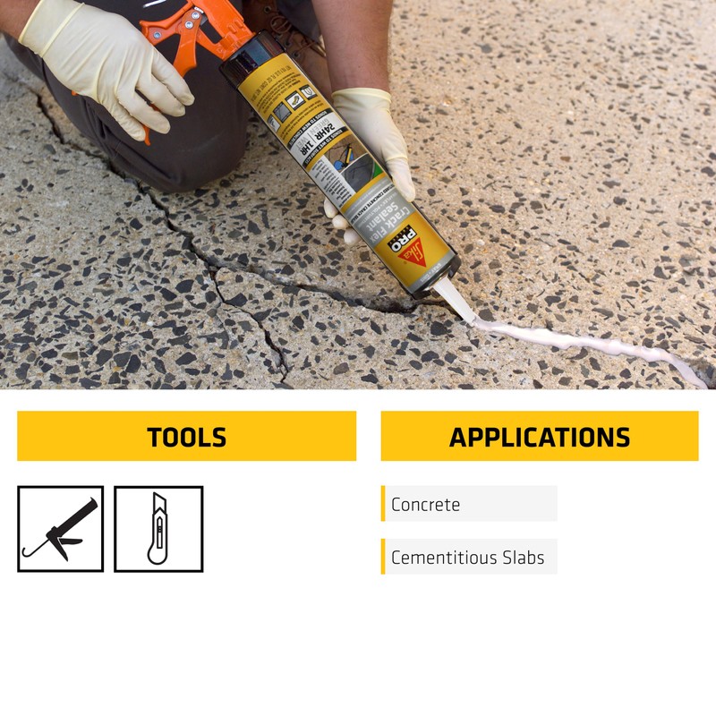 SIKA Sikaflex Crack Flex Sealant - Gray, High-Performance Polyurethane, Self-Leveling,