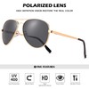 AZorb Polarized Aviator Sunglasses for Men Women Metal Frame Retro