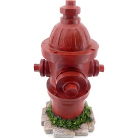 Bellaa 22472 Fire Hydrant Statue Dog Training Lamp Post 14 inch Indoor Outdoor Garden Statue Yard Decoration