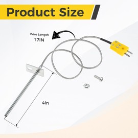 MOOTVGOO Temperature Probe Replacement for Masterbuilt Gravity Series 560/800/1050 XL & Digital Charcoal Grill & Smokers, Replace Part Number: 9904190024
