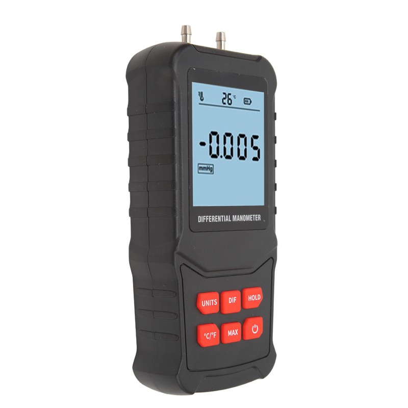 Digital Manometer 20.68Kpa High Accuracy Overload Prompt Auto Shutdown Handheld