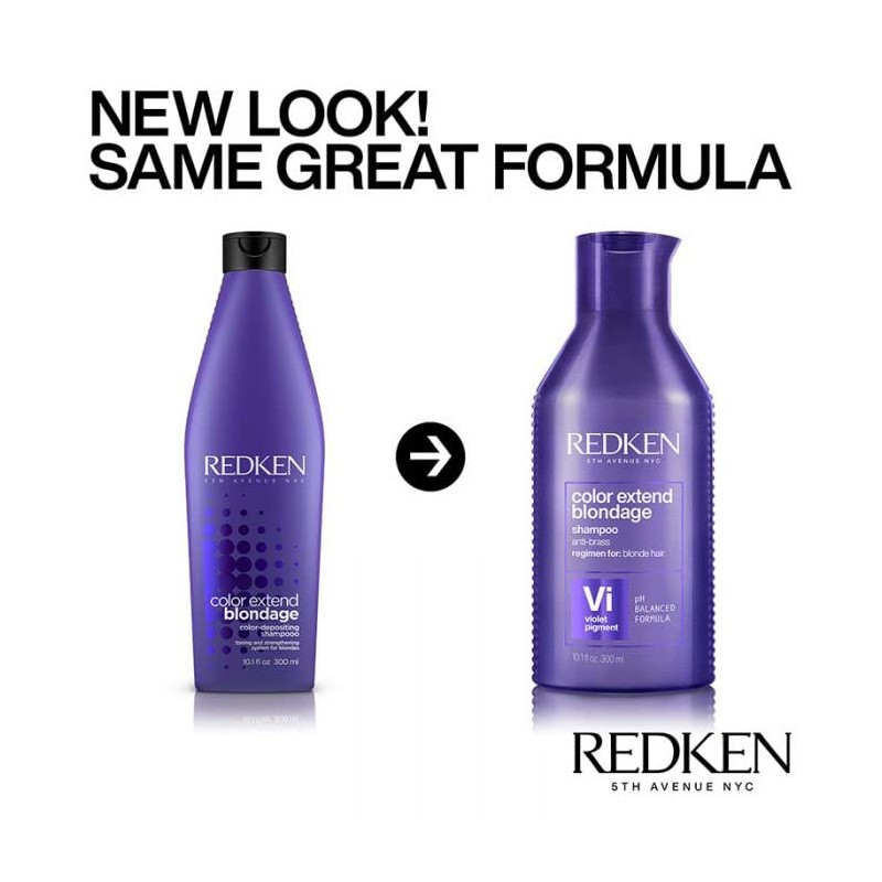 Redken Colour Extend Blondage Kit Anti-Yellow Shampoo 300 ml Conditioner