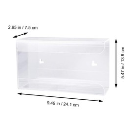 Disposable Storage Box Holder Acrylic Wall Mount Disposable Dispenser for Tissue Dispenser 5” Deep