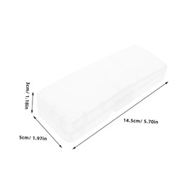 Healeved 3pcs Razor Travel Case: Clear Razor Carrying Box Organizer for Barber Hair Removal Tools Container Protective Shaver Holder