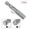 sourcing map 5 Pcs H8 Magnetic Hex Head Screwdriver Bits,