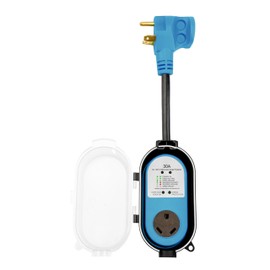 MAKERZ 287 Portable Surge Guard Protector - 30 Amp, 125 Volt, 3750W, 2100 Joule Protection, NEMA TT-30P to NEMA TT-30R, ETL-Certified