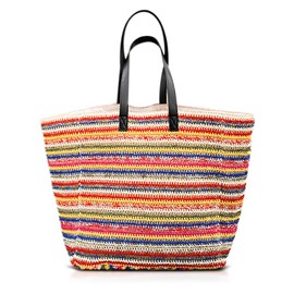 QTKJ Straw Beach Bag for Women, Large Capacity Tote Bag, Handbag for Vacation, Travel, Daily(Styles 448