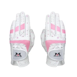 MAZEL Golf Gloves for Kids Junior Kids Ambidextrous Golf Gloves 1 Set (Star-Pink, L)