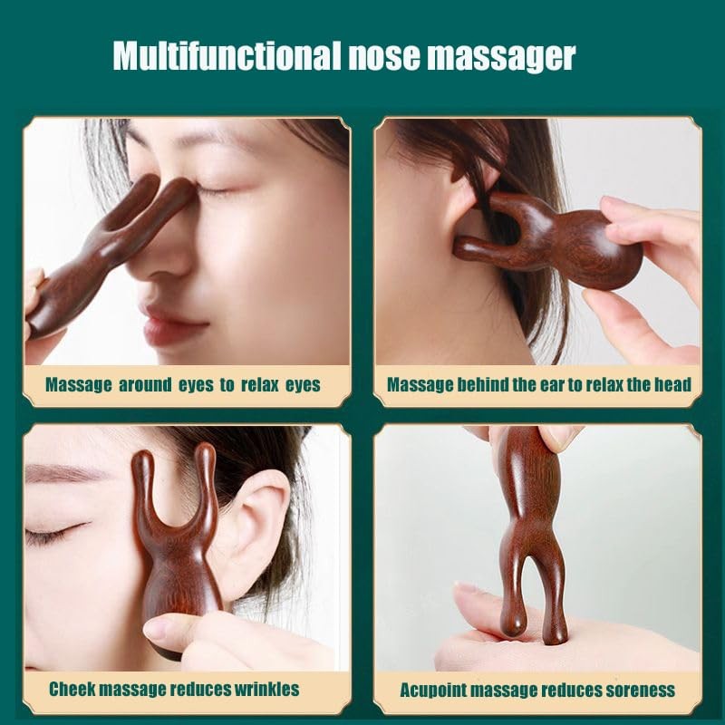 Miupoo Wood Gua Sha Scraping Facial Massage Set Tools,Guasha Board