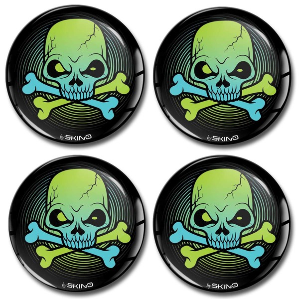 SkinoEu 4 x 68 mm Stickers for Hub Caps Wheel
