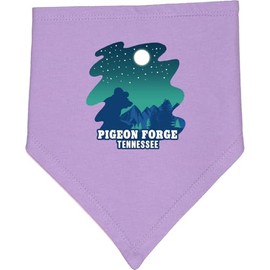 inktastic Smoky Mountains Pigeon Forge Tennessee with Bear Baby Bandana Bib Lavender and Pink 3b21d