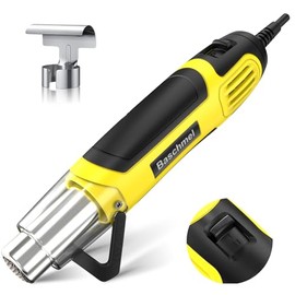 Mini Heat Gun, 500W 2-Temp 662°F-932°F (350°C-500°C) Fast Heat Hot Air Gun with 5.9Ft Cord & Reflector Nozzle for Crafting, Vinyl Wrap, Embossing, Shrink Tubing/Wrapping, Epoxy Resin