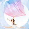 Jetec 2 Pcs 74"x55" Worship Flags for Dance Church Praise