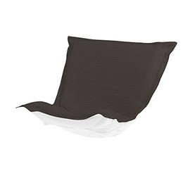 Howard Elliott Puff Chair Cushion Cover Replacement Slipcover Exclusively Made for Howard Elliott Puff Chair Cushion, 100% Polyester Fabric (Cushion Not Included), Seascape Charcoal