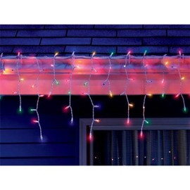 ACE TRADING - WEC Celebrations Incandescent Icicle Light Set Multicolored 17 ft. 300 Lights