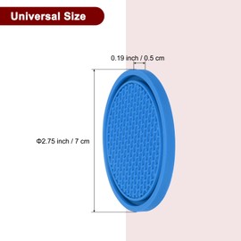HARFINGTON Car Cup Coasters Universal PVC Car Cup Mats Non-Slip Cup Holder Insert Coasters Car Interior Accessories, Blue