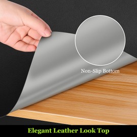 Warmstar Leather Table Cover 28 x48 Inch, 1.8MM Thick PVC Table Protector Waterproof, Desk Cover Protector Non-Slip Table Pad for Kitchen, Dresser, Gaming Desk,Dining Room Table