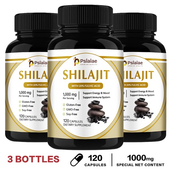pslalae Shilajit Fulvic Acid - Energy and Endurance, Memory Booster,