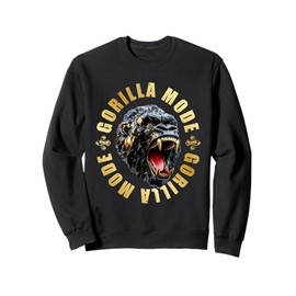 Gorilla Mode Workout Gym Motivation Beast Training Zitat Sweatshirt