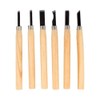Artemio 18004059 Set of 6 Gouges, Wood, Multi-Colour, 9 x