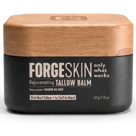 Bálsamo de sebo antiarrugas Forge Men's - 1,77 oz Crema facial antienvejecimiento - Hidratante facial para arrugas, ojeras y líneas finas Crema hidratante de día y de noche para hombres