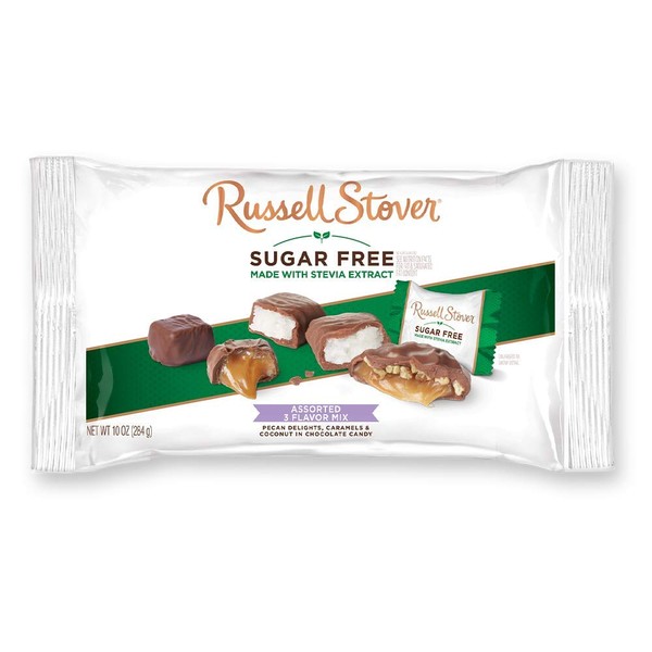 Russell Stover Chocolate Sin Azúcar 3 Sabores Sugar Free, 10 onzas