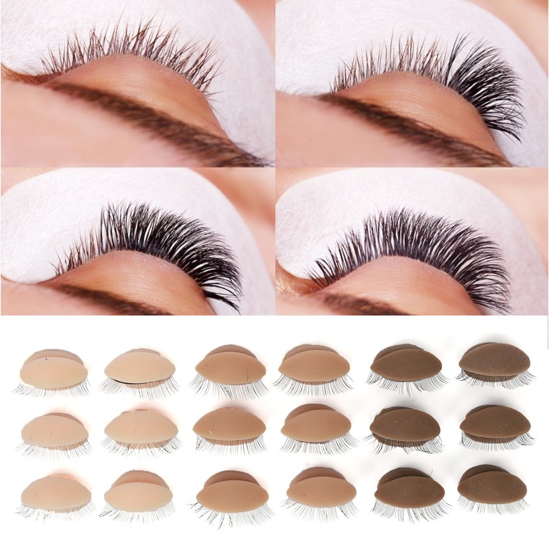 9 Pairs Replaced Eyelids Silicone Removable Eyelids with Lashes for