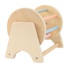 Wooden Rattle Rolling Drum Logic Thinking Hand Eye Coordination Safe