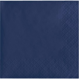 Creative Converting Cocktail/Beverage Napkins, Navy Blue (571137B)
