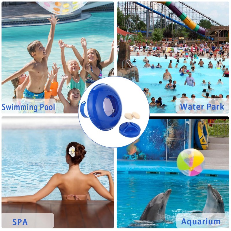 Chlorine Dispenser, Collapsible/Retractable Pool Spa 1" Chlorine/Bromine Tablet Dispenser Hot