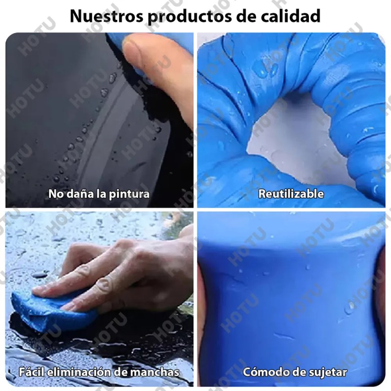Hotu Barra Arcilla Descontaminante Auto Pack 6x100g Limpieza Efectiva