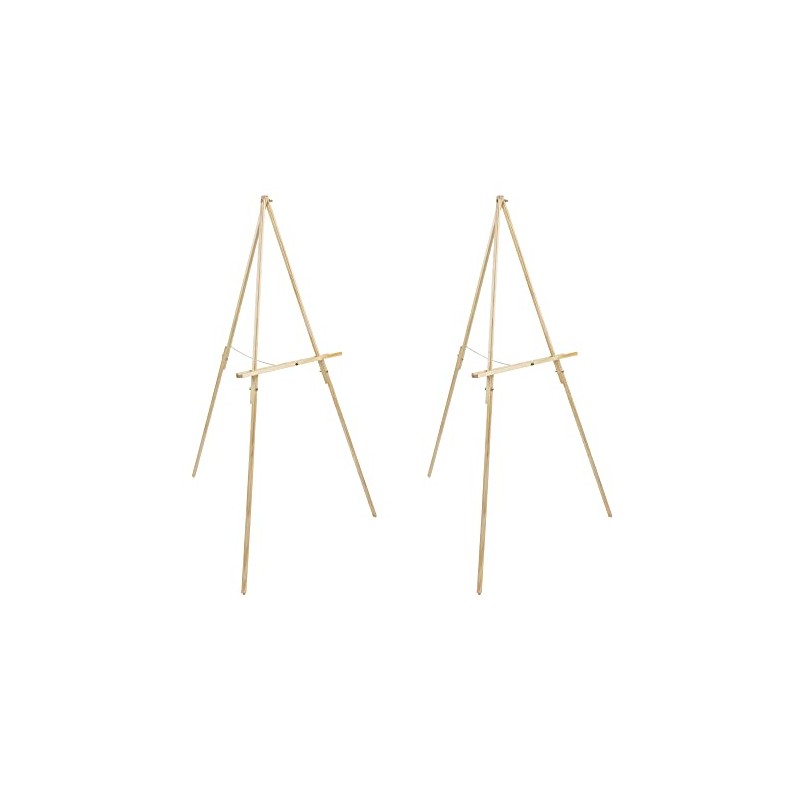 Creative Mark Thrifty Wood Tripod Display Easel Stand for Painting