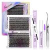 AILAISHI Lash Clusters Kit, DIY Cluster Eyelash Extensions 9‑16mm, 40D+50D,