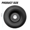 Pack of 2 Wooden Sanding Discs for Angle Grinders, 125