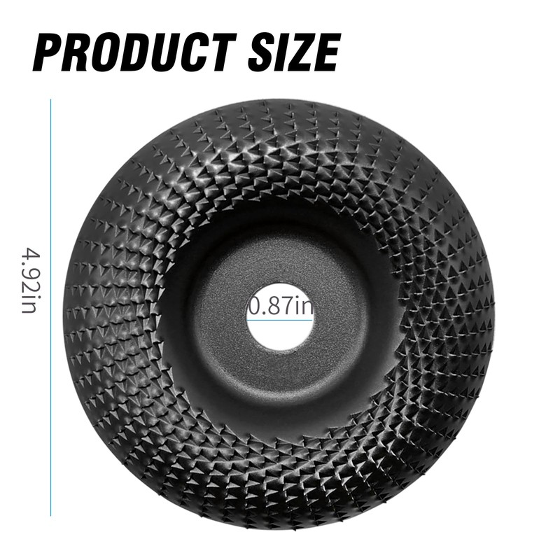 Pack of 2 Wooden Sanding Discs for Angle Grinders, 125