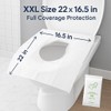 DZHONGD ECOFLUSH XXL Disposable Toilet Seat Covers – Flushable &