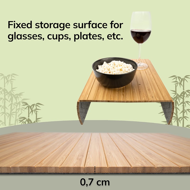 BAM BOO BOX - Sofa Arm tray, Bamboo Sofa tray,
