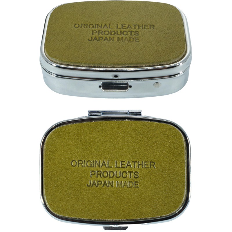 BlissLeather Made in Japan Luxury Pill Case, Personal Pill Organizer,