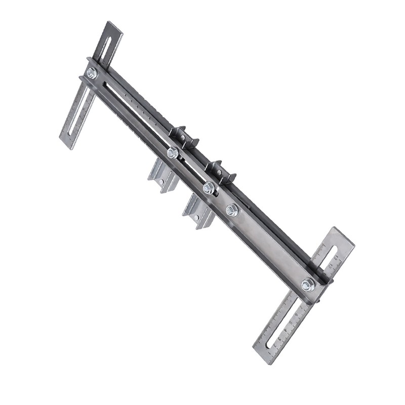Cabinet Hardware Jig Template Stainless Steel Closet Hanging Rod Locator