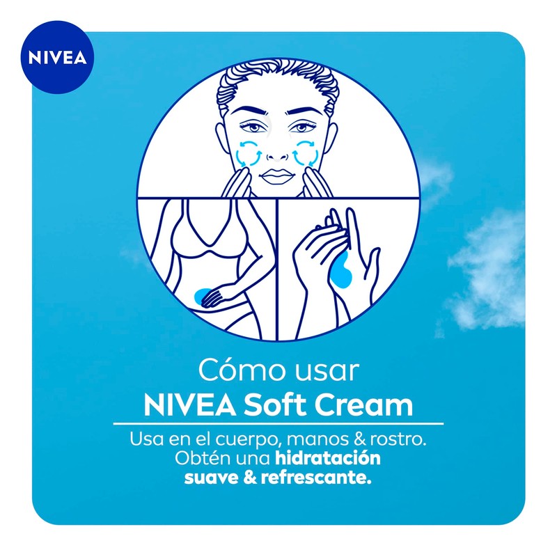 Nivea Crema Corporal Humectante Soft Tarro, 200ml