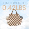 Lunch Box for Women Checkered,Cute Lunch Bag Insulated Adult,Leakproof Corduroy