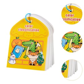 TENOL Educational Toys Quiet Books Preschool Learning Matching Cognition Sticker Book Baby Books Toys for Toddlers Kids Baby Infant, Color, 15.8x19.7cm