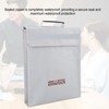 Fireproof Document Holder Pouch Waterproof Fireproof Money Bag with Zipper
