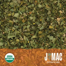 J MAC BOTANICALS Organic Moringa Leaf (16 oz) dried organic leaves from the Egyptian Nile Valley, malunggay leaves fresh
