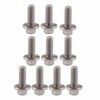 10pcs M6 Stainless Steel Flange Head Flange Head Screw Flange